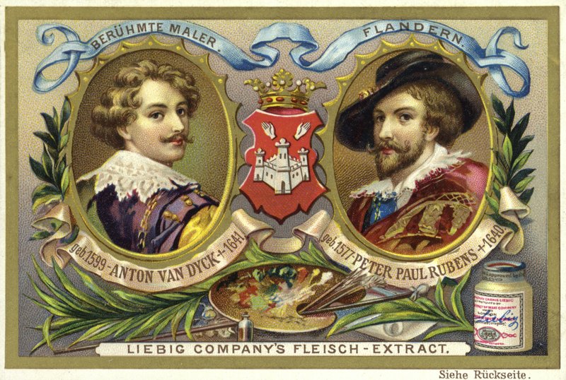 Antony van Dyck och Peter Paul Rubens, flamländska konstnärer av European School
