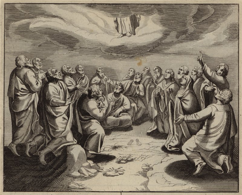 Jesu Kristi himmelsfärd (gravyr) av European School