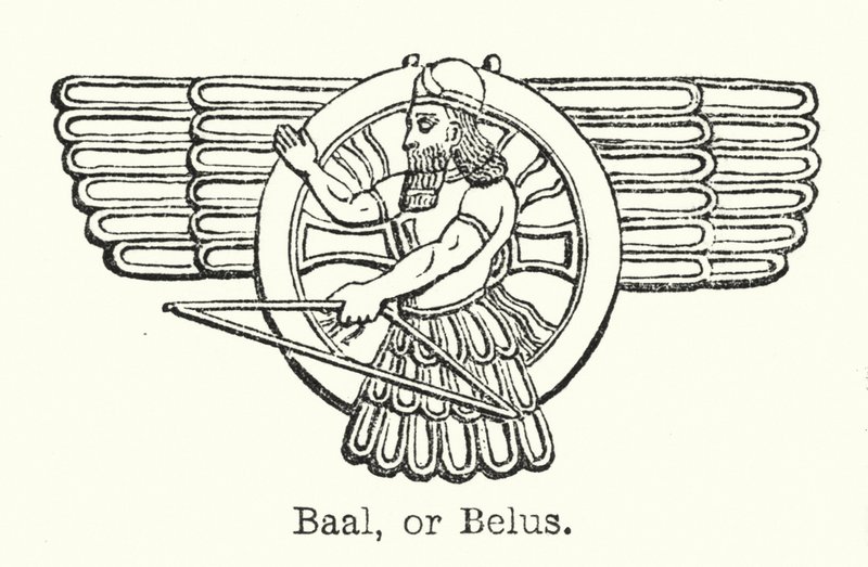 Baal eller Belus (gravyr) av European School