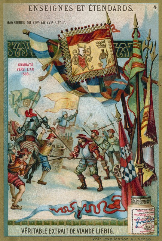 Banderoller från 1300- till 1500-talet av European School