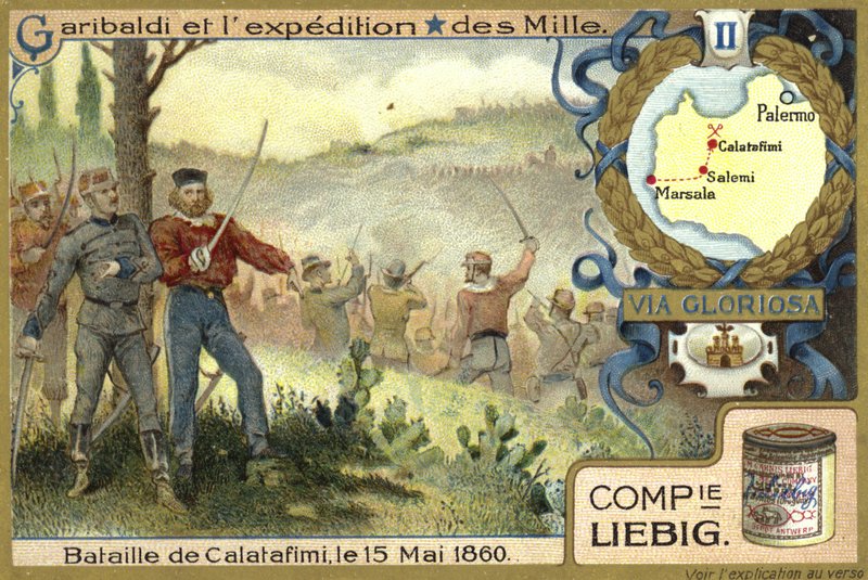 Slaget vid Calatafimi, Sicilien, 15 maj 1860 av European School
