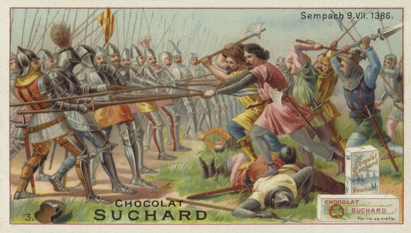 Slaget vid Sempach, Schweiz, 9 juli 1386 av European School