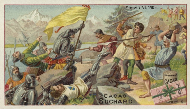 Slaget vid Stoss, Schweiz, 7 juni 1405 av European School