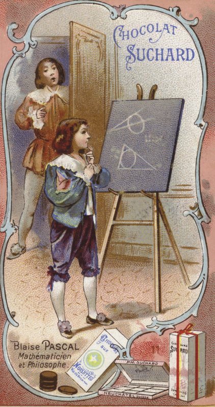 Blaise Pascal, fransk fysiker och matematiker, som barn av European School