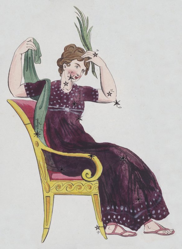 Cassiopeia (färg litho) av European School