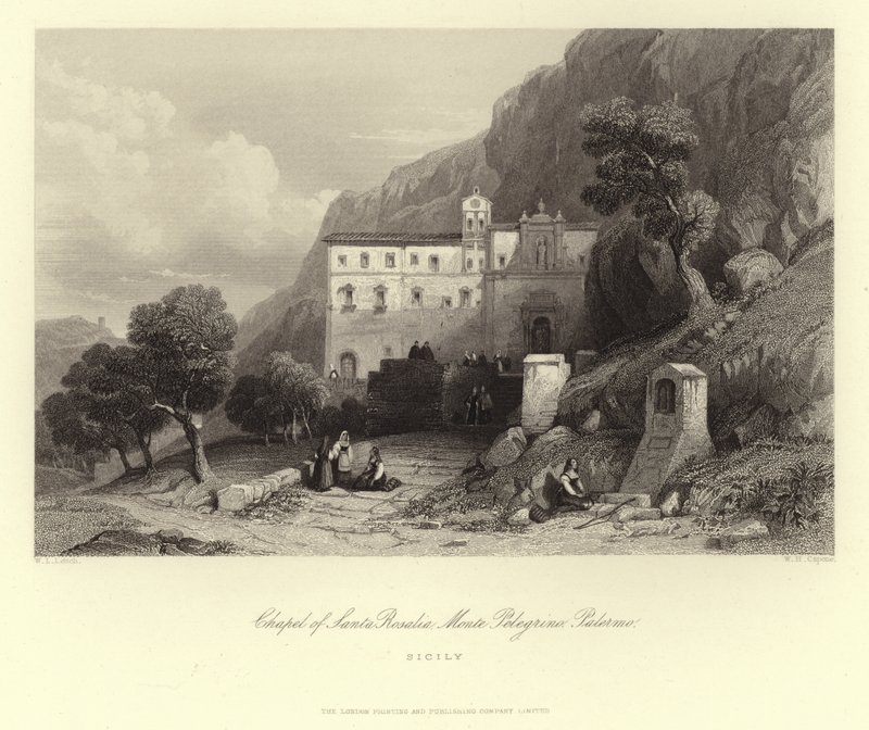 Kapellet Santa Rosalia, Monte Pellegrino, Palermo, Sicilien, Italien av European School