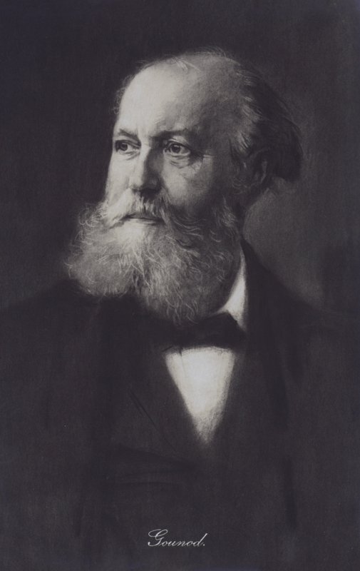 Charles Gounod, fransk pianist och kompositör (litho) av European School