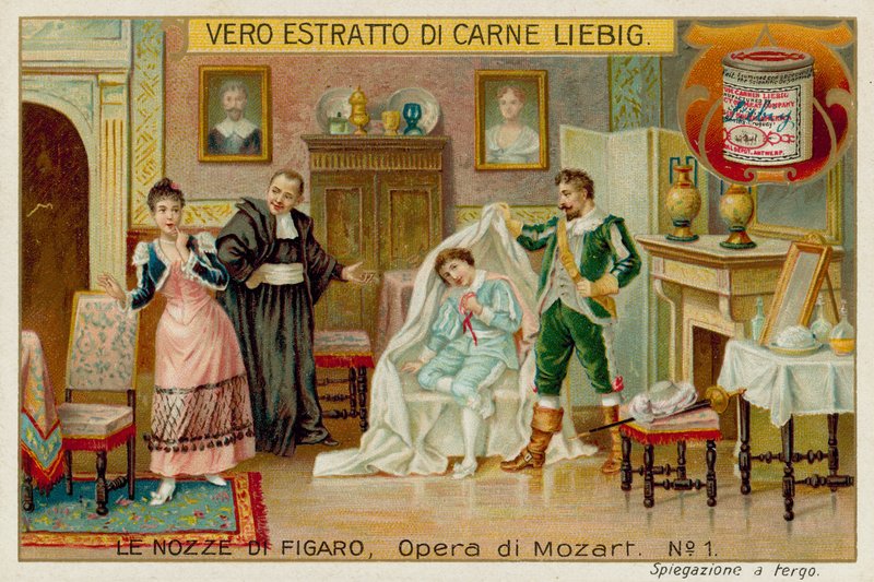 Cherubino, Greven, Susannah och Basilio av European School