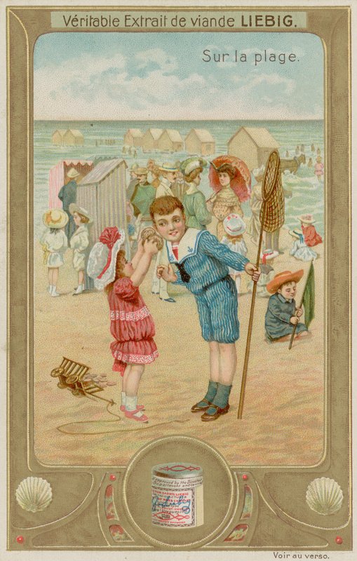 Barn som lyssnar på havet i ett skal av European School