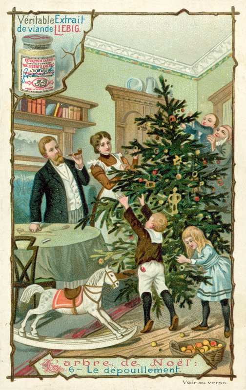 Julgran (chromolitho) av European School