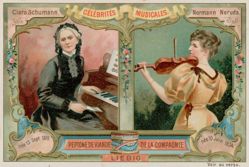 Clara Schumann och Wilma Neruda av European School