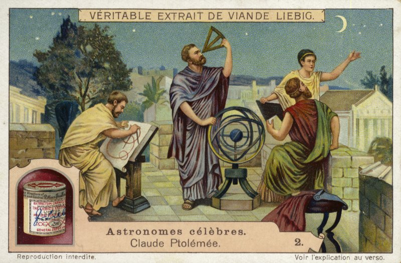 Claudius Ptolemaios, grekisk-romersk astronom och matematiker och geograf av European School