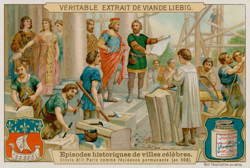 Clovis väljer Paris som sin huvudstad år 508 e.Kr av European School