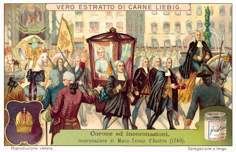 Kröning av kejsarinnan Maria Theresia av Österrike av European School