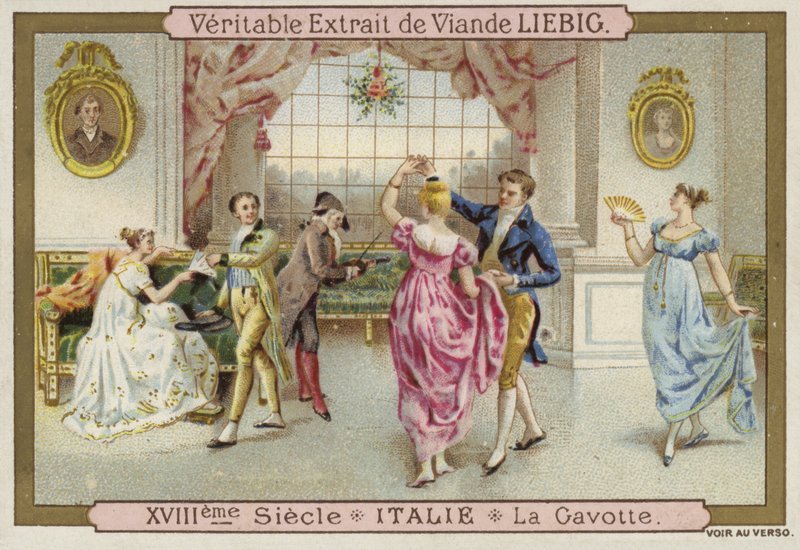 Dancing the Gavotte, Italien, 1700-talet av European School