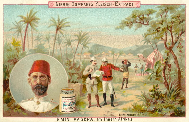 Emin Pasha i Centralafrika (chromolitho) av European School
