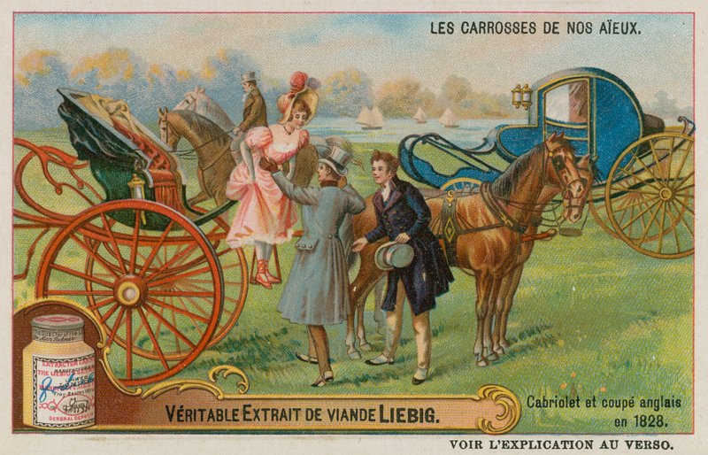 Engelska cabriolet- och coupévagnar 1828 av European School
