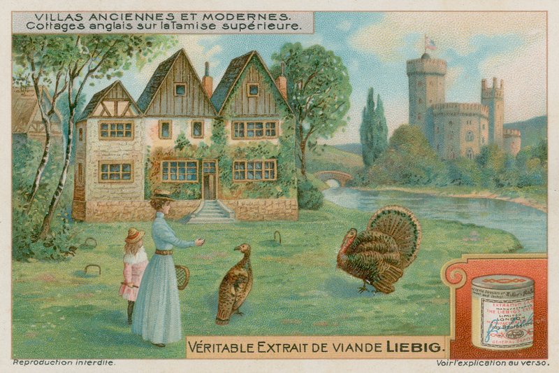 Engelska stugor på Upper Thames av European School