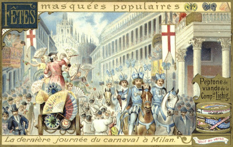 Sista dagen av karneval i Milano av European School