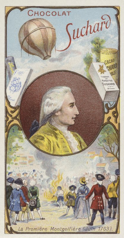 Första demonstrationen av en luftballong av bröderna Montgolfier, Annonay, Frankrike, 4 juni 1783 av European School