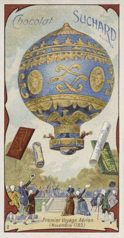 Första bemannade ballongflygningen, november 1783 av European School