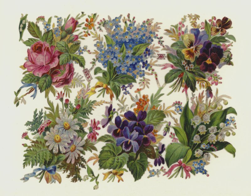 Blommor (chromolitho) av European School
