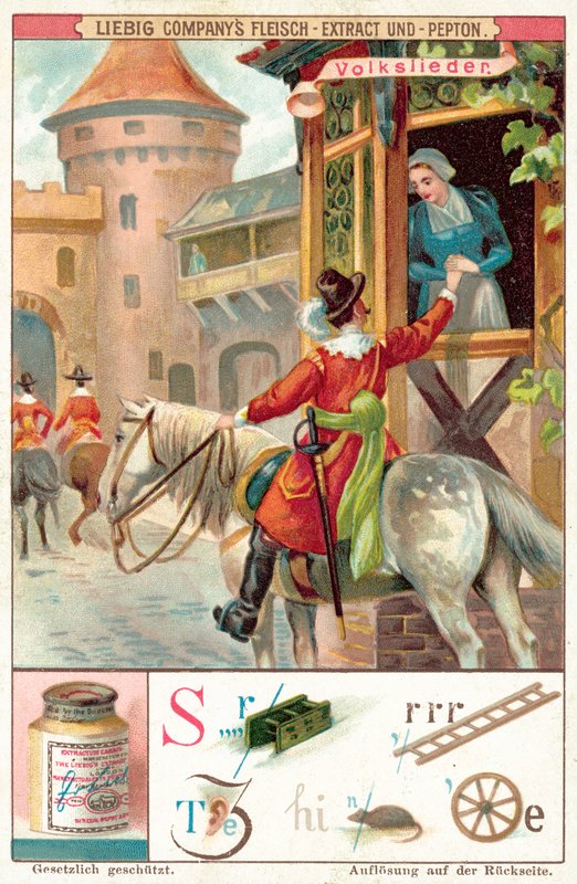 Folksång (chromolitho) av European School