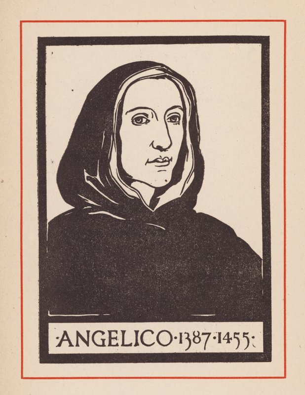 Fra Angelico, italiensk renässanskonstnär (lito) av European School