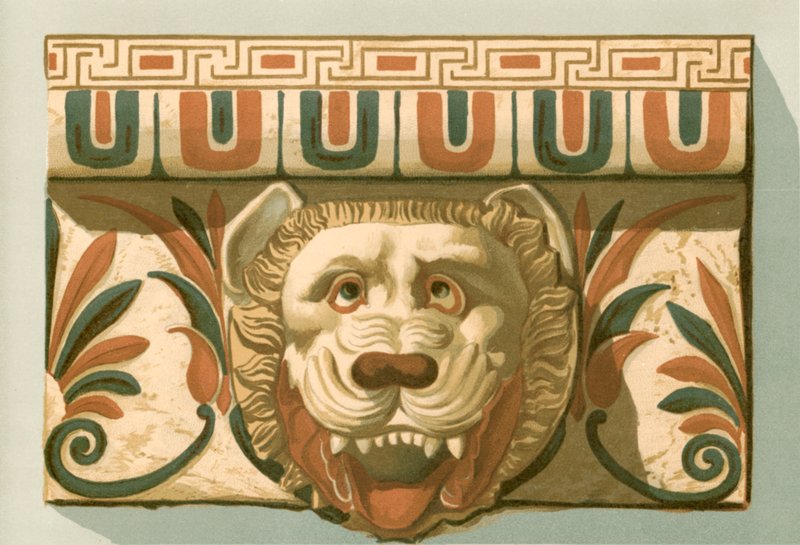 Fragment av terrakotta hittades vid Metapontim 1828 av European School