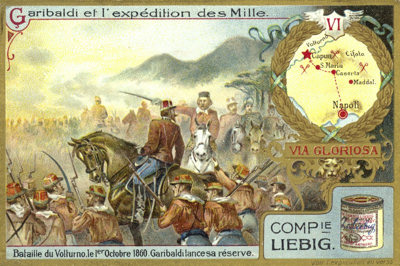 Garibaldi begår sina reserver, slaget vid Volturnus, Italien, 1 oktober 1860 av European School