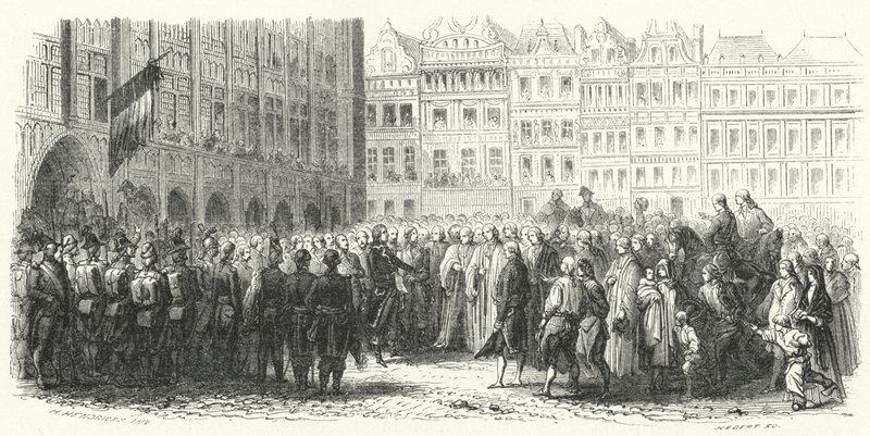 General Dumouriez och den franska armén i Bryssel av European School