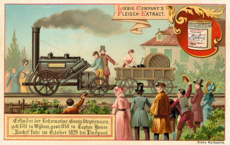 George Stephensons ånglok Rocket, Liverpool av European School