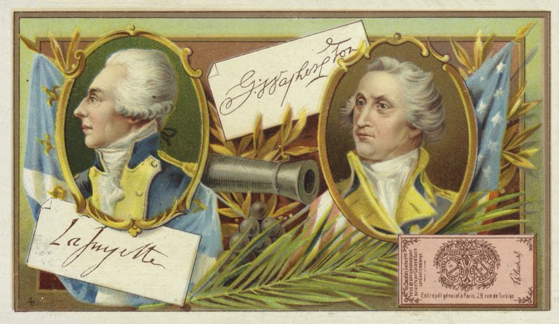 Gilbert du Motier, Marquis de Lafayette och George Washington av European School