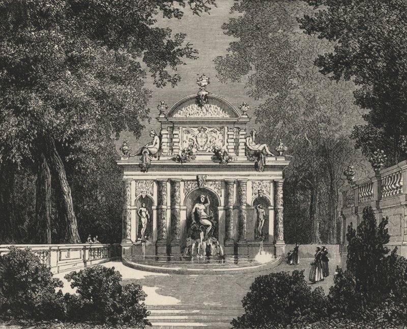 Grotte de Marie de Medicis au Luxembourg (gravyr) av European School
