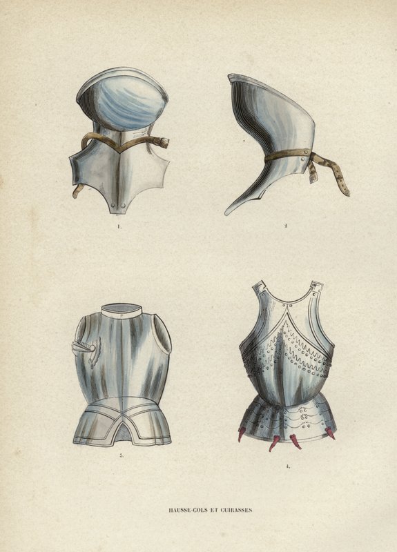 Gorgets And Breastplates (färgad gravyr) av European School