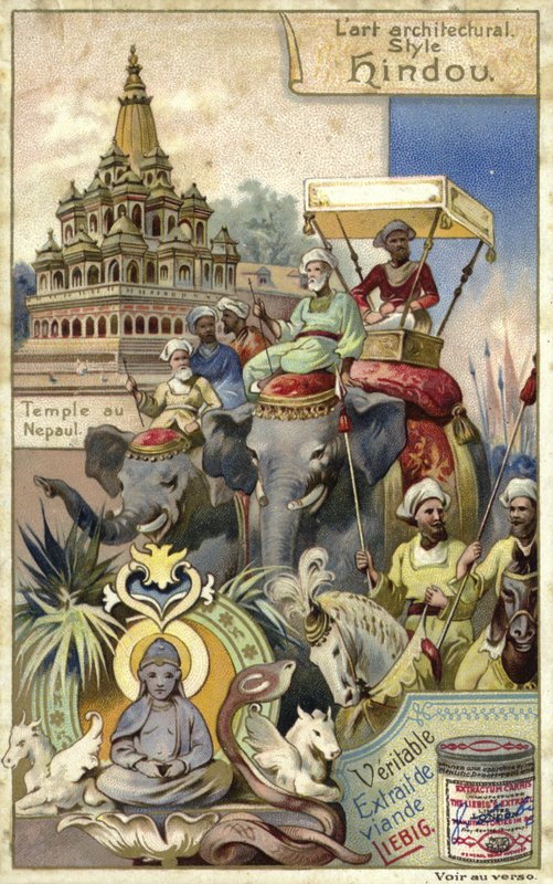 Hinduisk arkitektur; tempel i Nepal av European School