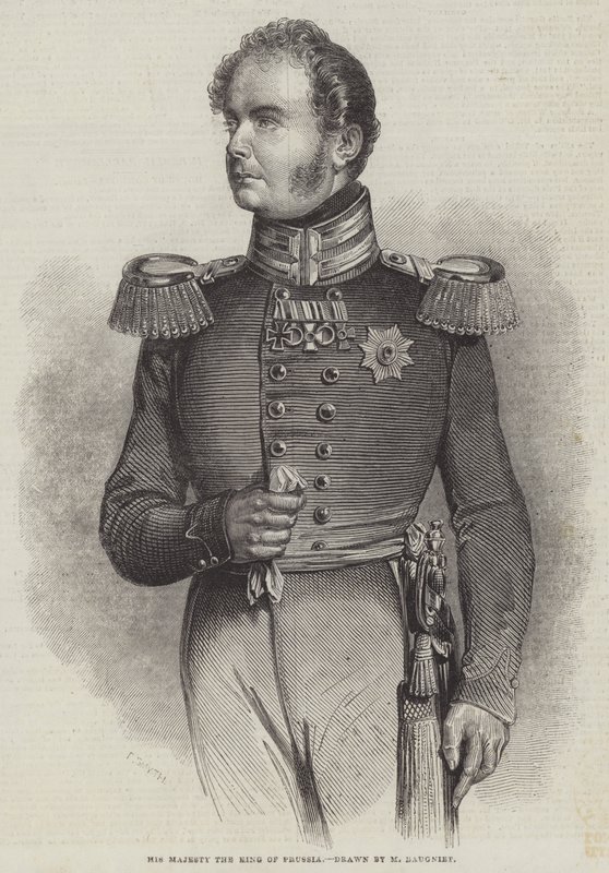 Hans Majestät Kungen av Preussen (gravyr) av European School