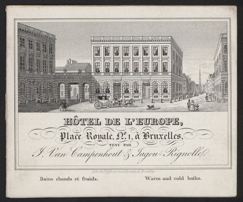 Hotel De L?Europe, Bruxelles, J Van Campenhout & Jagou Rignolle av European School
