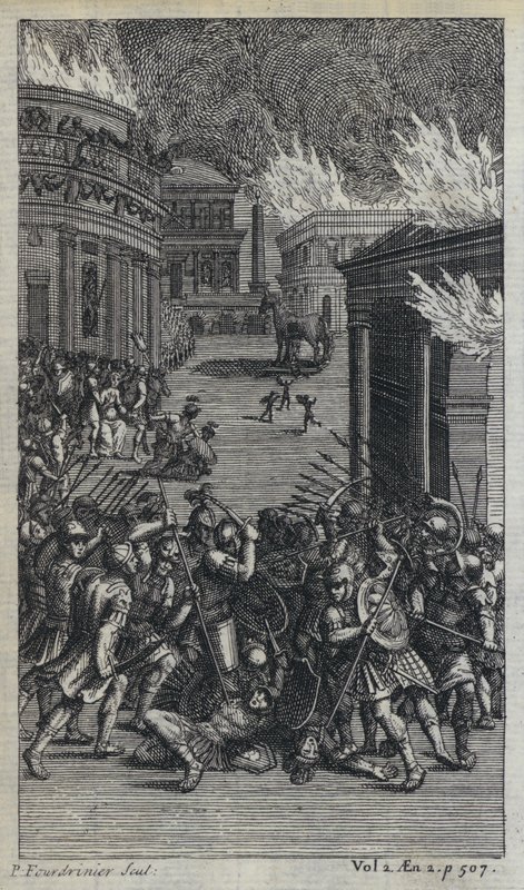 Illustration till John Drydens översättning av Virgils Aeneid (gravyr) av European School