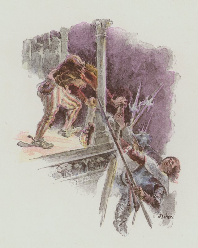 Illustration för Notre-Dame De Paris av Victor Hugo av European School