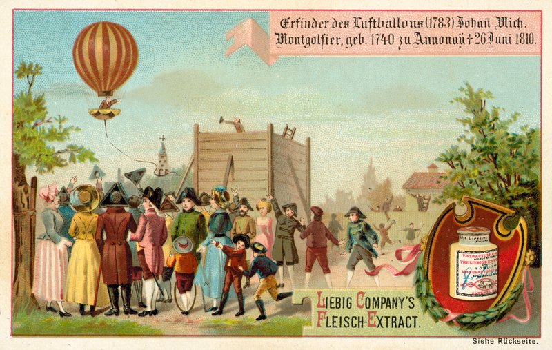 Uppfinningen av luftballongen av bröderna Montgolfier, Frankrike av European School