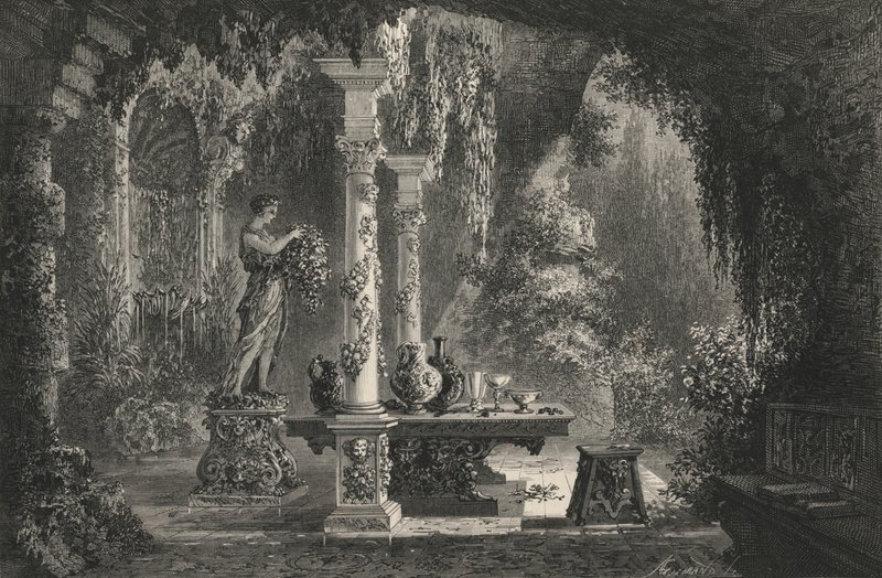 Delectable Garden av Bernard Palissy (gravyr) av European School