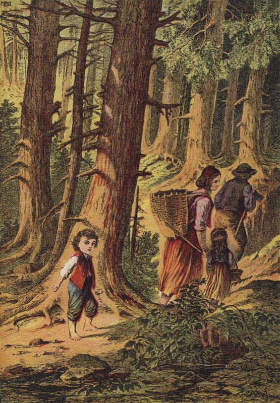 Jean Et Marguerite (färg litho) av European School