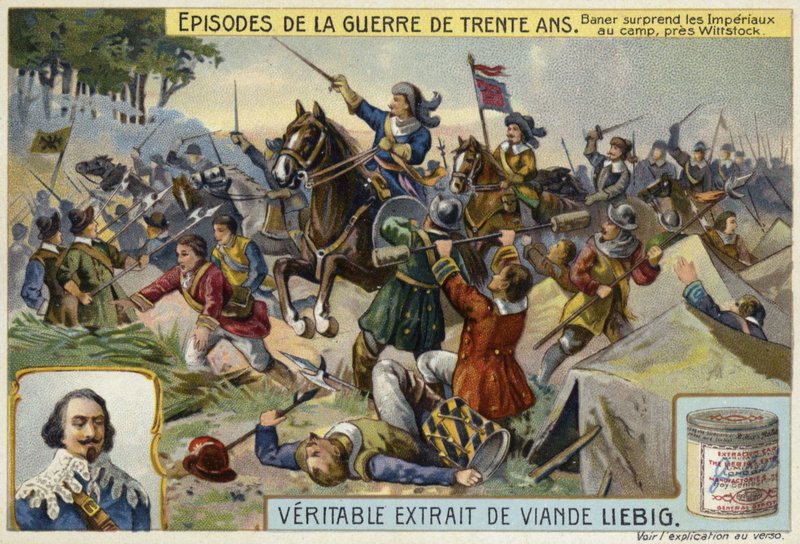 Johan Baner överraskar det heliga romerska rikets armé i lägret, nära Wittstock, Tyskland, 1636 av European School