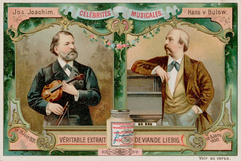 Joseph Joachim och Hans von Bulow av European School