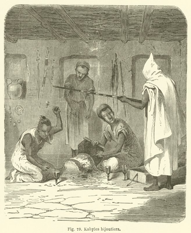 Kabyle juvelerare (gravyr) av European School