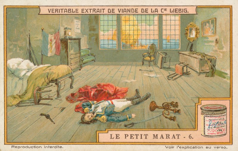 Le Petit Marat, Liebig-kort, början av 1900-talet (chromo) av European School
