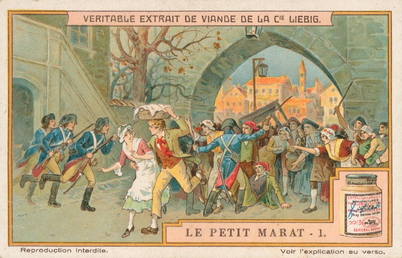 Le Petit Marat, Liebig-kort, början av 1900-talet (chromo) av European School
