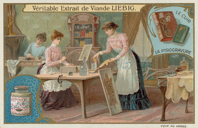 Läderarbete och vedeldning av European School