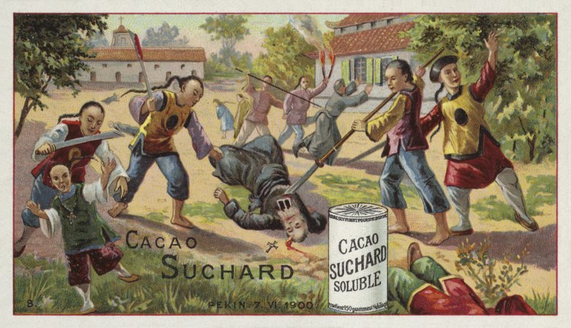 Murder of Christians, Peking, Boxer Rebellion, 7 juni 1900 av European School